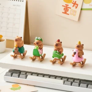 6er set schaukel capybara figur capybara spielfigur als deko