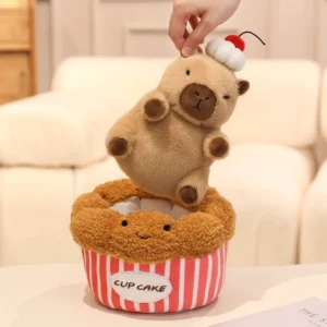 Abnehmbares interaktives 2-in-1 Capybara Stofftier