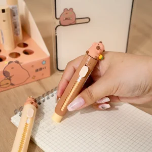 Ausziehbarer 3D Capybara-Radierer, süße Kawaii Schreibwaren für Capybara Fans