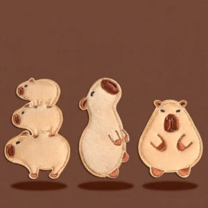 capybara aufbügler set alle 5 capybara patches