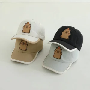 capybara baseballkappe fuer kinder capybara cap in fliederlila