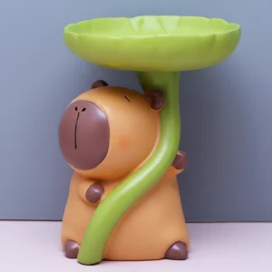 Capybara Blatt Tablett Statue Aufbewahrungs Organizer Style A