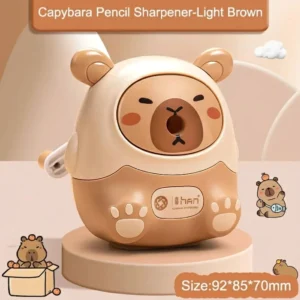 Dunkelbraun Variante des Capybara Handkurbel Bleistiftspitzers