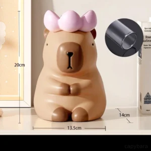 Capybara Blumentopf mit Glasrohr für frische Blumen und Hydroponik, Deko Capybara