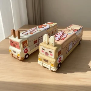Capybara Bus Federtasche 3-Lagen geschlossen mit Capybara Motiv