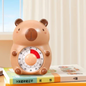 Capybara Countdown Timer mit sichtbarer roter visueller Zeitanzeige