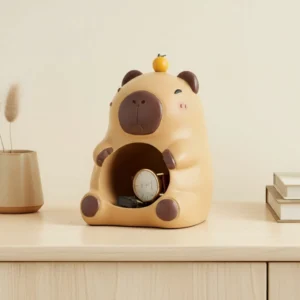 Stabiler Capybara Desktop Organizer aus Harz für kleine Gegenstaende