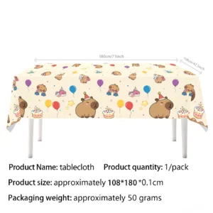 Capybara Geburtstags Party Hintergrund Banner als Fotohintergrund