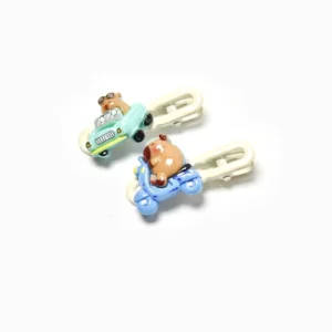 Capybara Haarspange Action Serie aus 3D Harz mit unterschiedlichen Designs