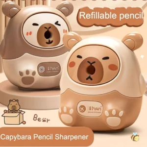Capybara Handkurbel Bleistiftspitzer als Tisch Deko und praktisches Schreibgerät