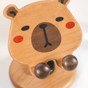 Stabiler Capybara Handyhalter auf Schreibtisch für Smartphone