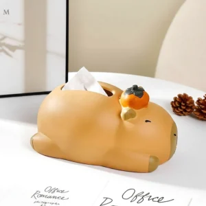 Dekorative Capybara Taschentuchbox aus Harz für Couchtisch
