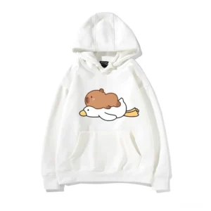 Niedlicher Capybara Kapuzenpullover Unisex in Rosa
