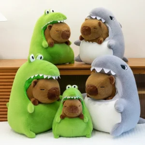 Capybara Kuscheltier im Hai und Krokodil Pyjama