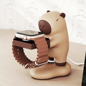 Capybara Ladeständer für Apple Watch, niedliche Capybara Deko Ladestation Halter auf Schreibtisch