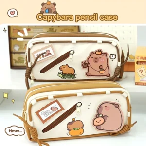 niedliches capybara maepchen mit capybara motiv fuer stationery