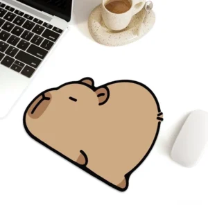 Capybara Mauspad Design Fauler Ruhender im Capybara Silhouetten Schnitt