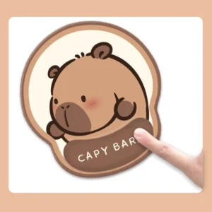 Capybara Mauspad mit Handgelenkstütze verschiedene Motive