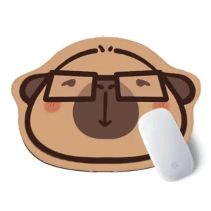 Capybara Mauspad Design 1 - Der Intellektuelle mit Brille