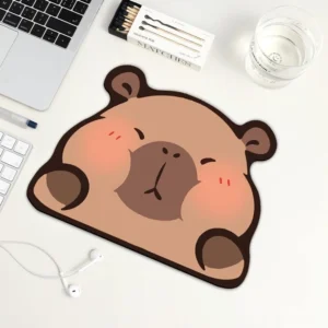 Capybara Mauspad unregelmäßige Form als süße Schreibtisch Deko für Capybara Fans