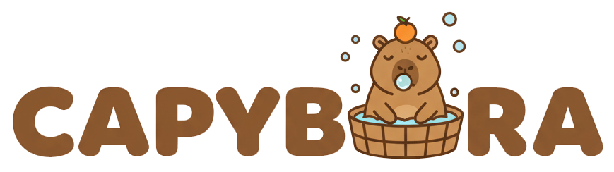 capybara kuscheltier logo