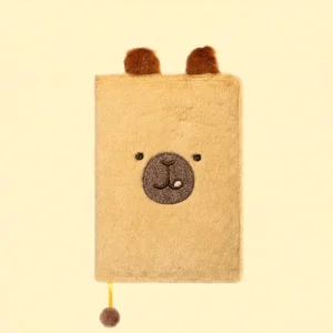 Bunte Innenblätter vom Capybara Notizbuch mit niedlichen Capybara Illustrationen