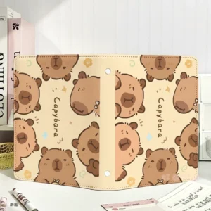 Niedliches Capybara Notizbuch mit Cartoon Capybara Muster und Doodles