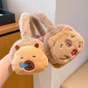 Capybara Plüsch Ohrenschützer flauschig winter ohrwärmer in verschiedenen Designs
