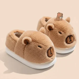 Capybara Plüsch-Sneaker, süße 3D Capybara Schuhe für Damen und Herren