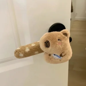 Niedliche Capybara Plüsch Türgriffbezüge 2er Set als Heimdekoration