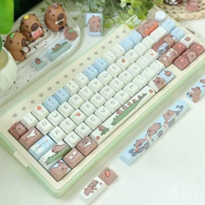 capybara tastenkappen river friends set fuer mechanische tastatur