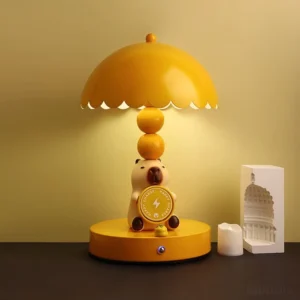 Dimmbare Capybara Tischlampe mit Wireless Ladefunktion, Capybara Lampe