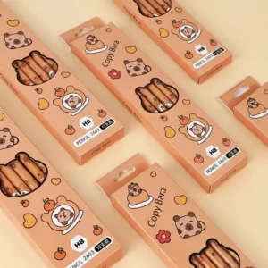 Einzelne Capybara HB Stifte mit unterschiedlichen süßen Cartoon Capybara Motiven