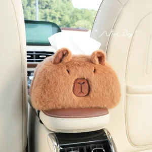 Flauschiger Capybara Plüsch Taschentuchhalter fuer Auto