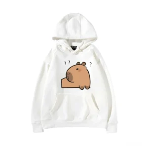 Fragzeichen Capybara Kapuzenpullover - Lustiges Capybara Hoodie in 4 Farben