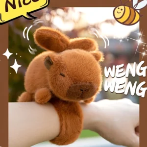 ganzansicht interaktives capybara klatscharmband mit beweglichen flügeln