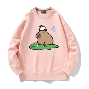 gelbes alligator ente stack capybara pullover
