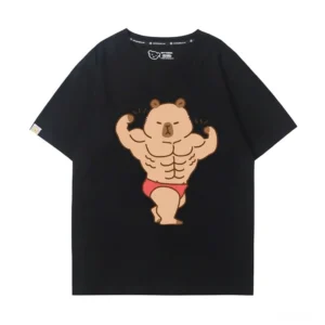 Gym Workout Humor Buff Capybara T-Shirt für Herren und Damen