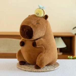 Interaktives Capybara Kuscheltier mit einziehbarer Zugbiene in allen drei Größen