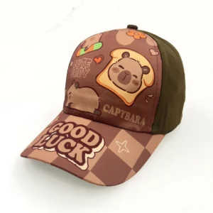 suesse cartoon capybara baseballkappe fuer kinder