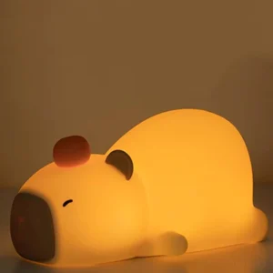 Liegende Capybara Nachtlicht Silikon Lampe mit warmem Licht