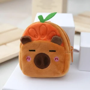 obst capybara pluesch mini rucksack portemonnaie als geldboerse und schluesselanhaenger