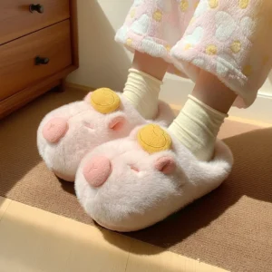 sakura rosa capybara yuzu plüsch hausschuhe kawaii stil