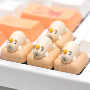 Schlafende Capybara Tastenkappe 3D Artisan Keycap für mechanische Tastaturen