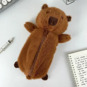Schlafendes Ganzkörper Capybara Plüsch Mäppchen mit Niedlichem Design