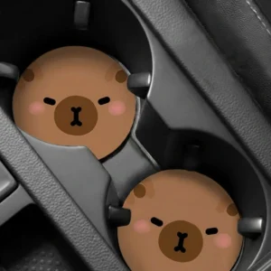 Capybara Auto Getränkehalter Untersetzer mit niedlichem Cartoon Capybara Motiv