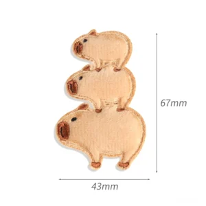the stack capybara aufbügler gestapelte capybara patch