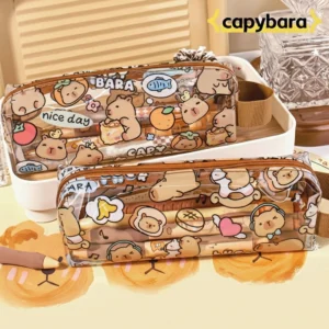 transparentes capybara maeppchen mit niedlichen capybara motiven