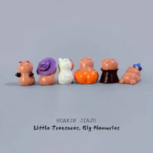 Vollständige Sammlung von Halloween Capybara Mini Figuren | Capybara Spielfigur Deko