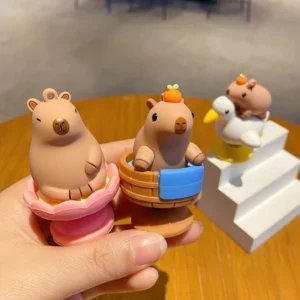 Wackelkopf Capybara Figur Capybara Dekofigur für Auto und Schreibtisch